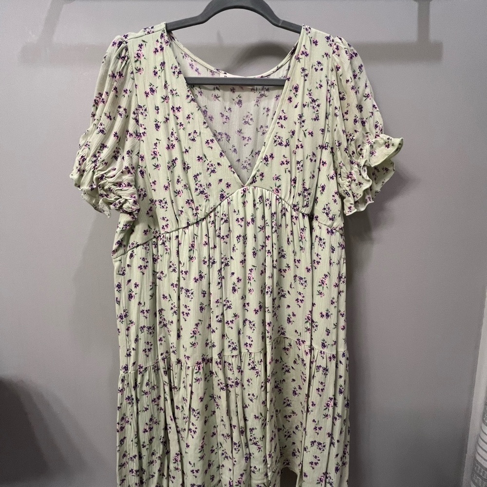 Peach Love Floral Dress